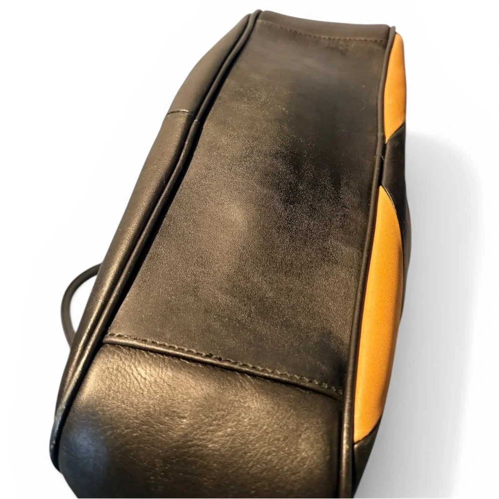 Pursuits Genuine Leather Chevron Retro Purse